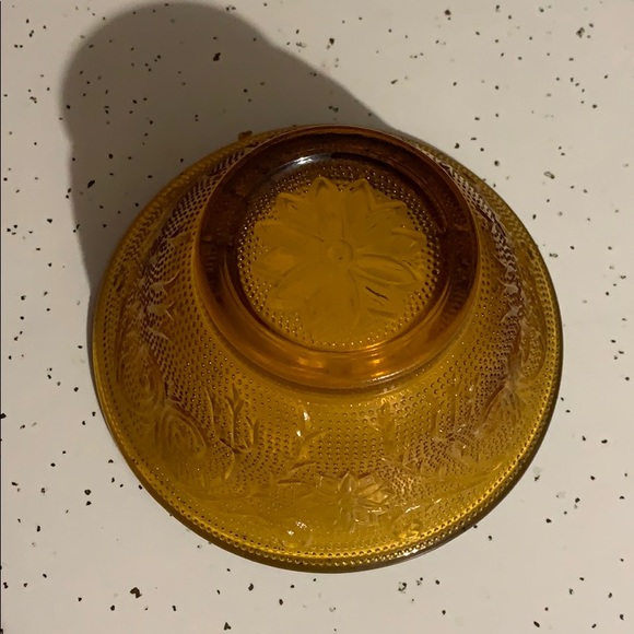 Vintage Tierra Amber glass small candy dish - Picture 2 of 10